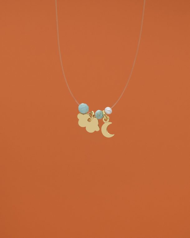 Invisible Asteria Turquoise Necklace