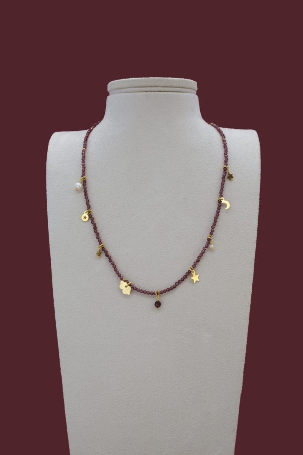 Via Stellae Garnet Necklace