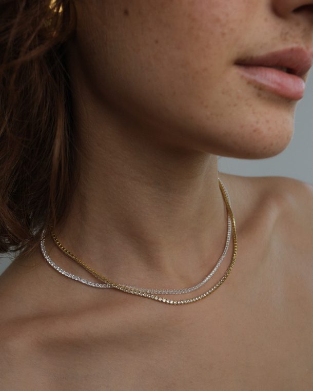 Evert White Necklace
