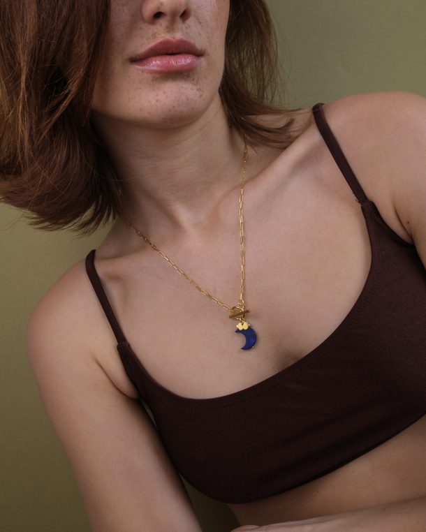 Lunar Starry Blue Necklace