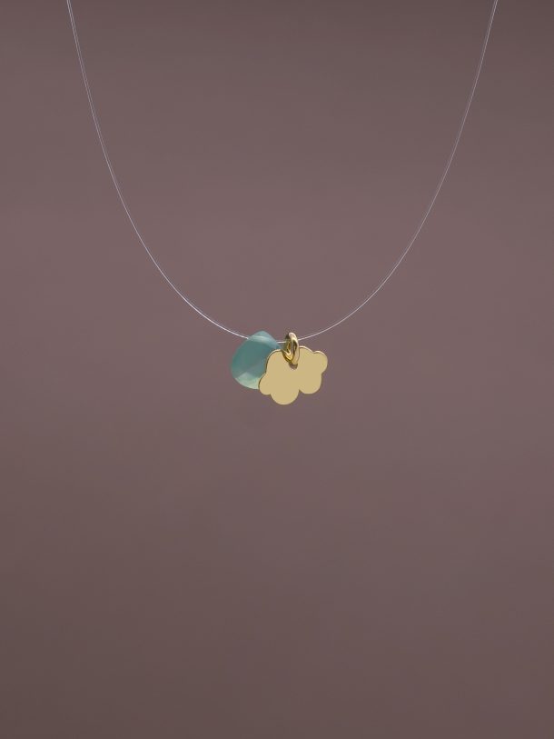 Invisible Freya Bright Green Necklace