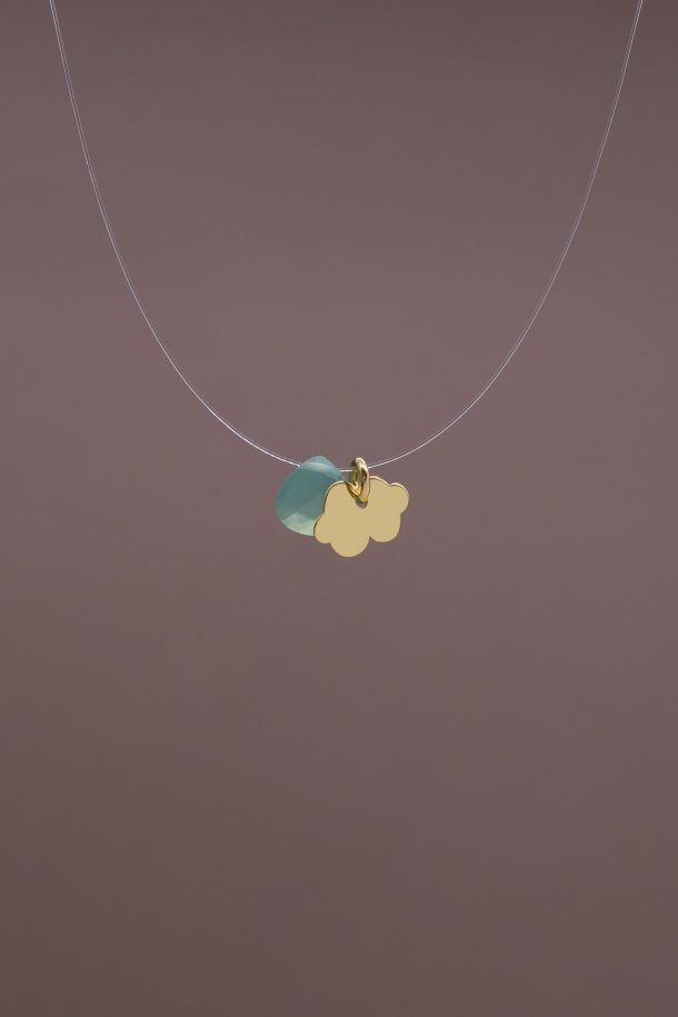 Invisible Freya Bright Green Necklace