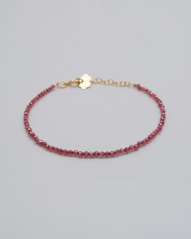 Blush Red Beaded Bracelet