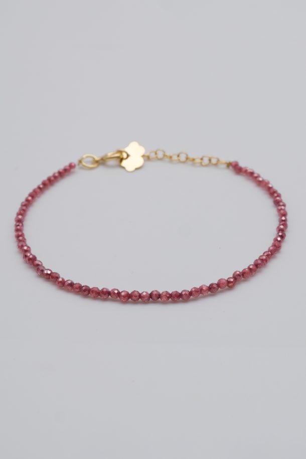 Blush Red Beaded Bracelet