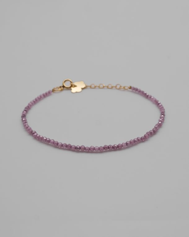 Icy Lilac Beaded Bracelet