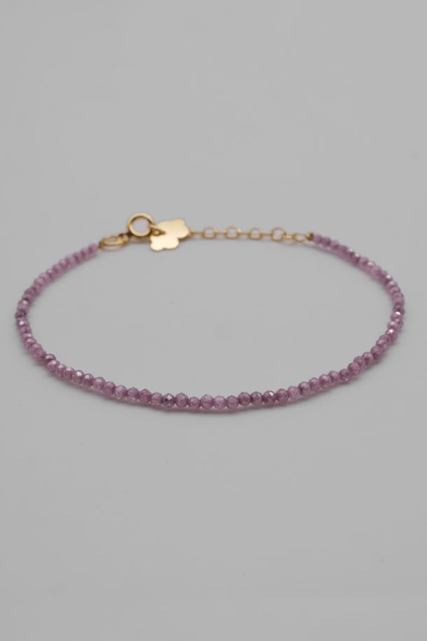 Icy Lilac Beaded Bracelet