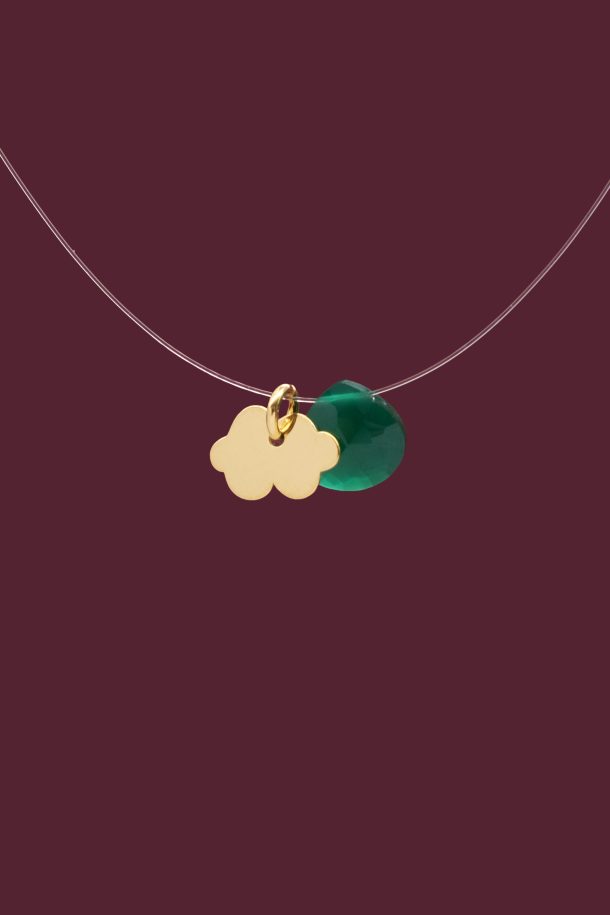 Invisible Freya Emerald Necklace